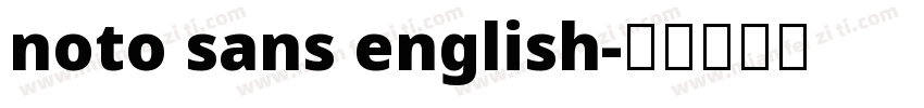 noto sans english字体转换